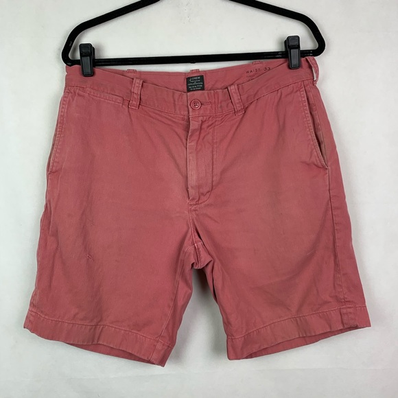 J. Crew Other - J Crew Cotton Broken In Chino Shorts Men’s 33 Red